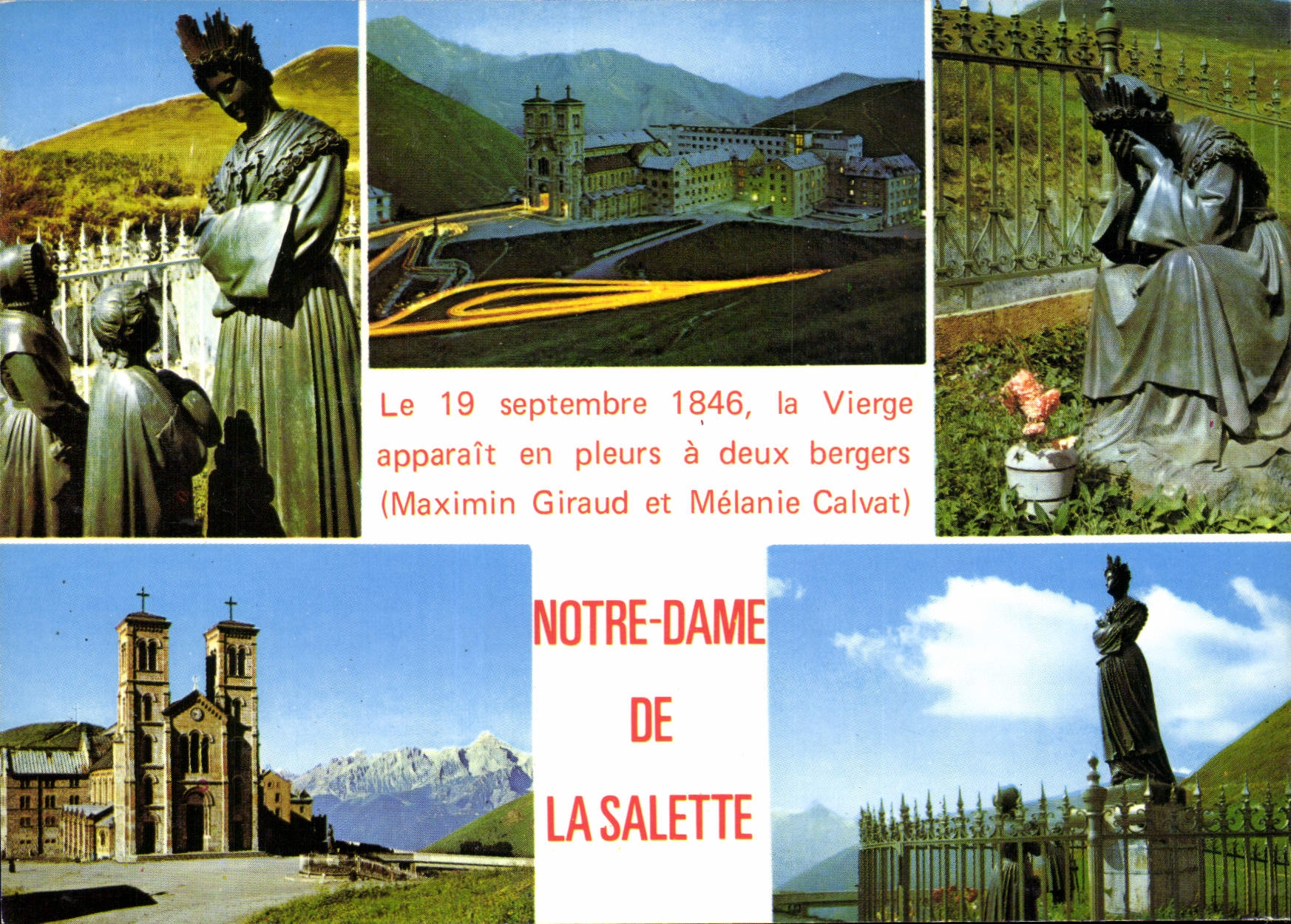 Notre-Dame de La Salette — apparition de 1846 — éditeur Cliché de La Salette - Anverso
