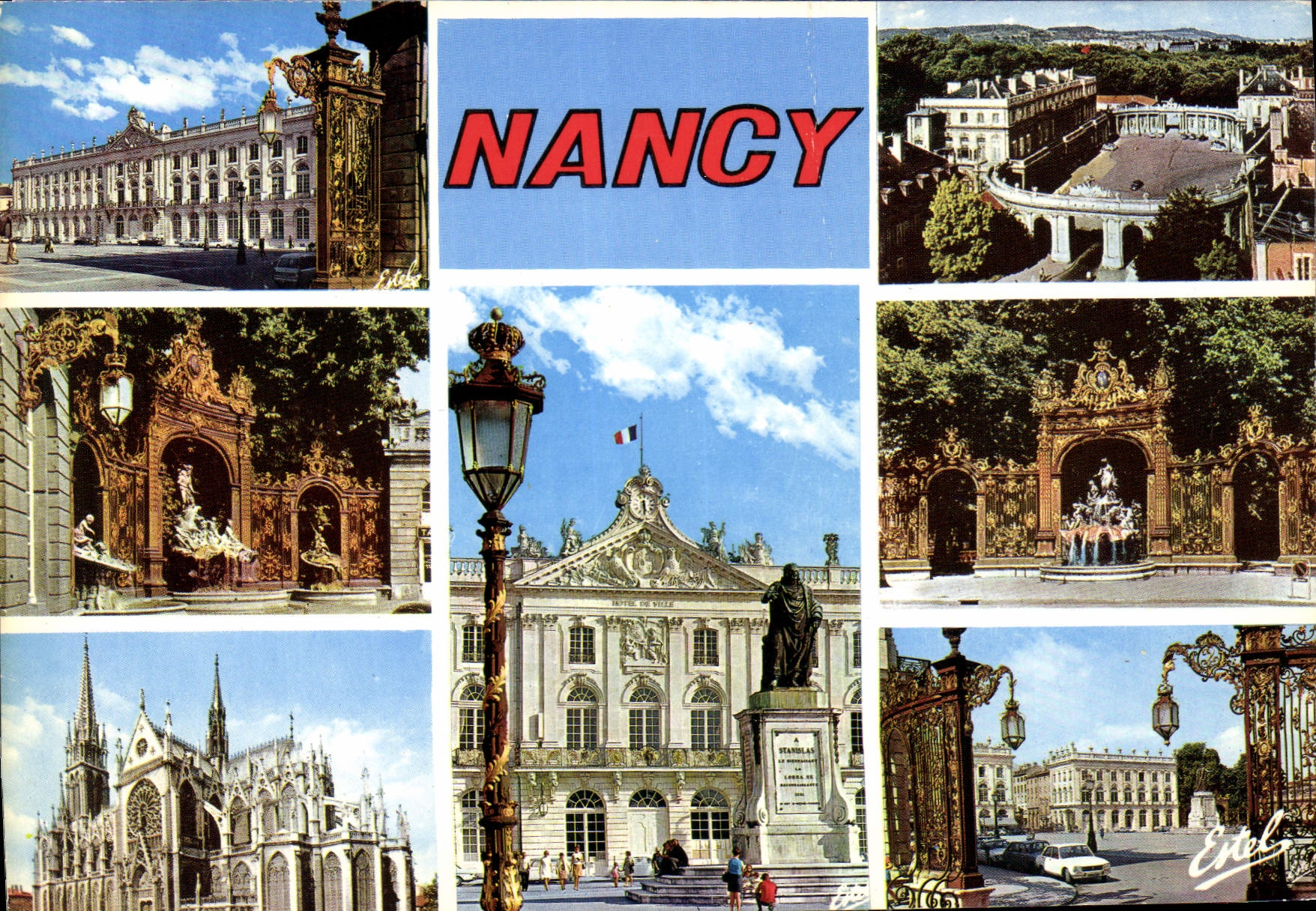 NANCY — Panoramablick und Denkmäler — Verlag ESTEL, Nr. 651