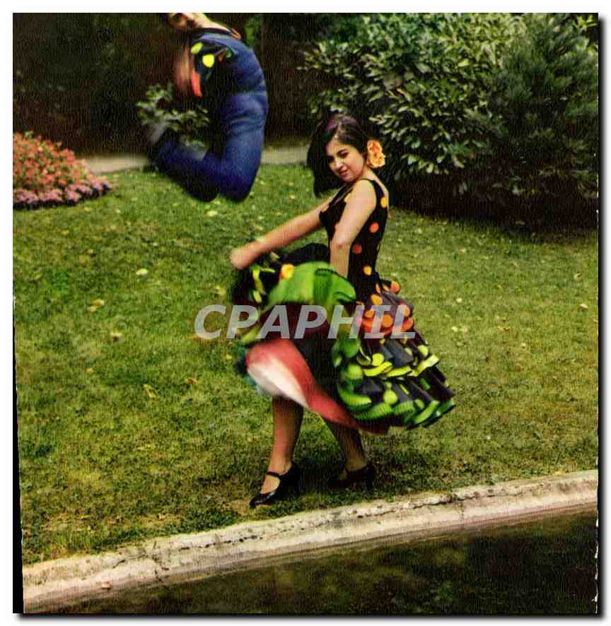 CPM Les Hermanos Pallas revelation du Folklore espagnol danse la Danse du feu de manuel de Falla 