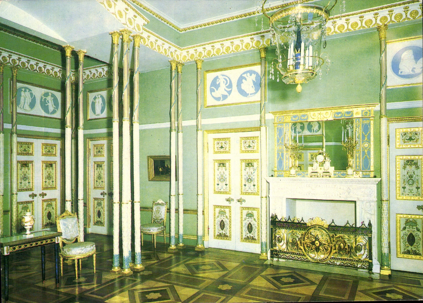 CPM Pushkin The Cathedrale Palace the state Bedroom Designed by Charles Cameron and Vasily Stasov 