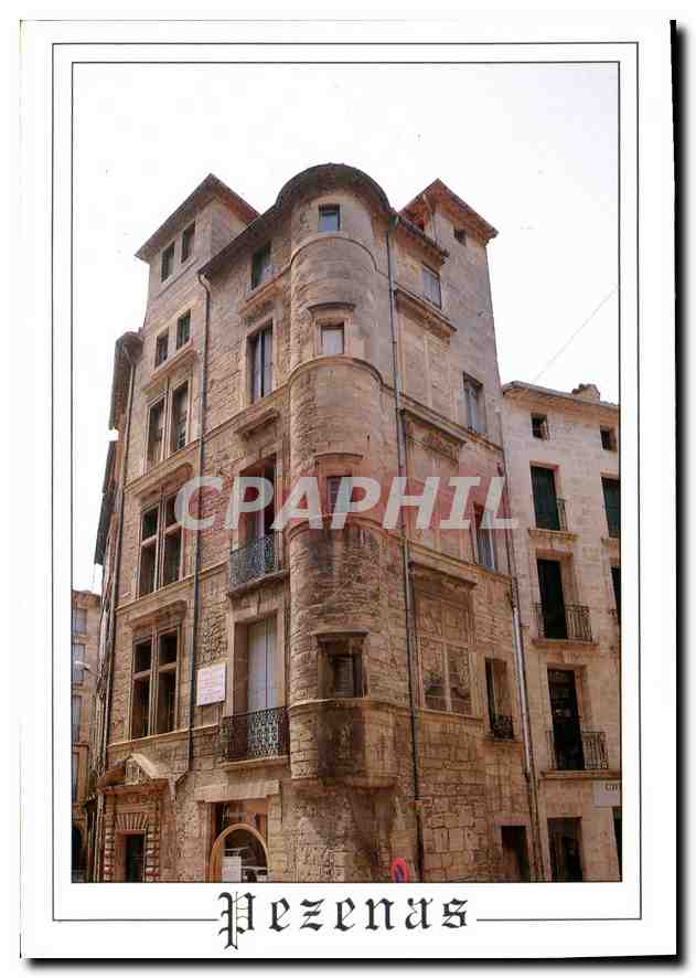 CPM Pezenas Herault Ville d'Art hotel dit des Commandeurs de Saint Jean de Jerusalem XVII seicle 