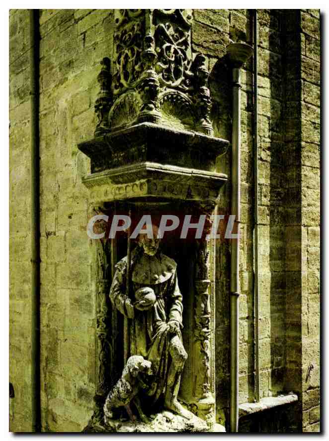 CPM Pezenas Herault Ville d'Art XIV XV XVI siecles Niche St Roch Renaissance Italienne 