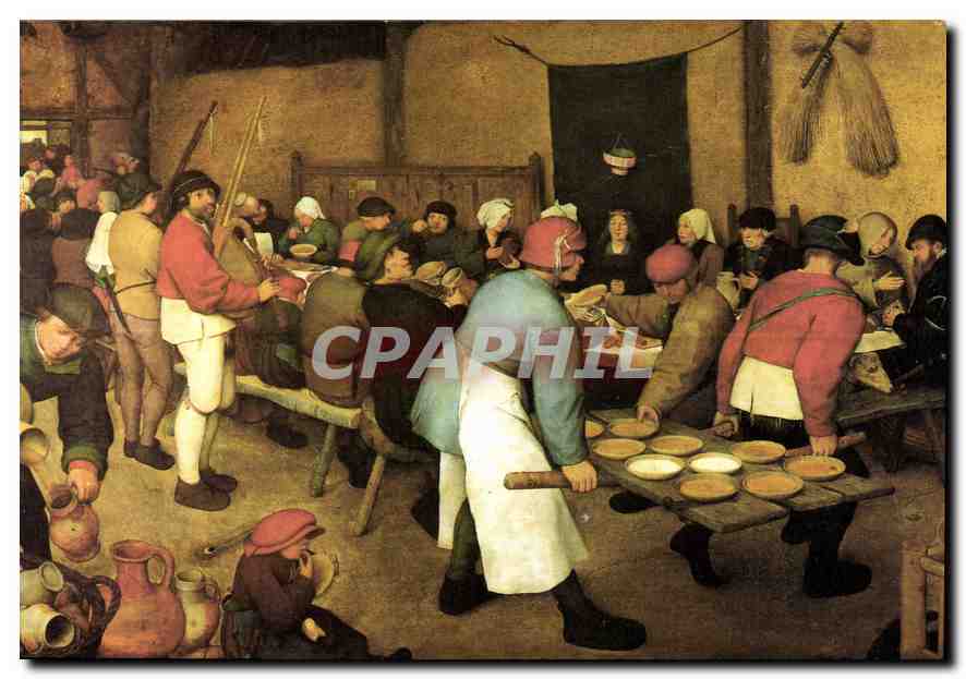 CPM Pieter Breughel 1525 1569 le mariage Paysan 