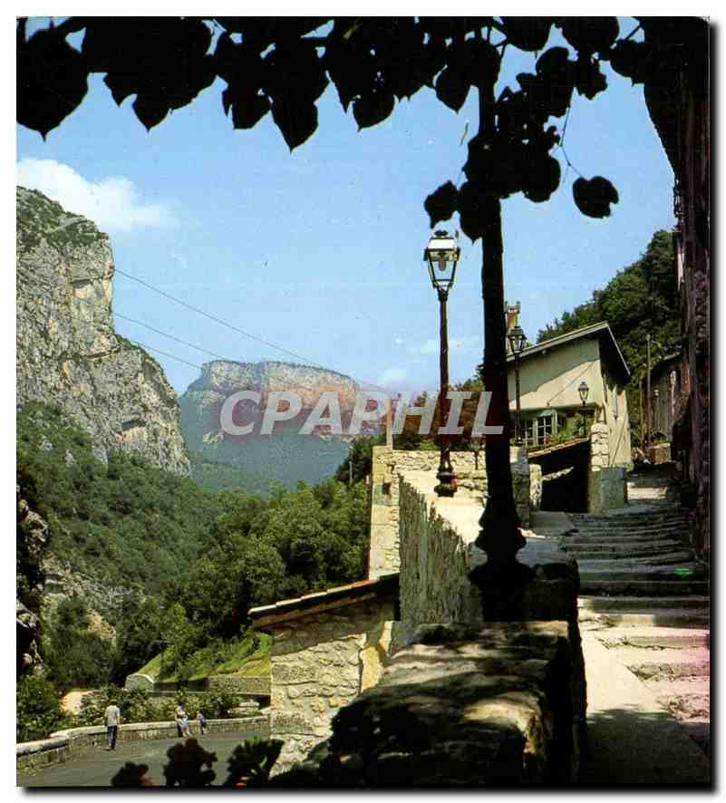 CPM Pont en Royans Isere Quartier de Villeneuve 
