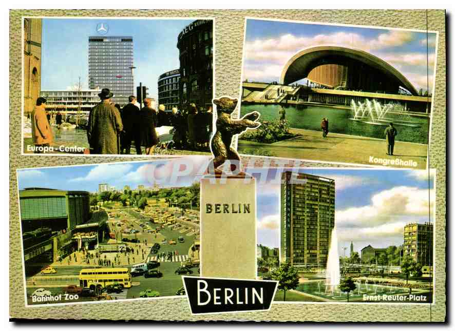 CPM Berlin Europa Center Kongrebhalle Bahnhof Zoo Ernst Reuteur Platz Ours