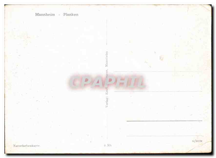 CPM Mannheim Planken  — Rückseite