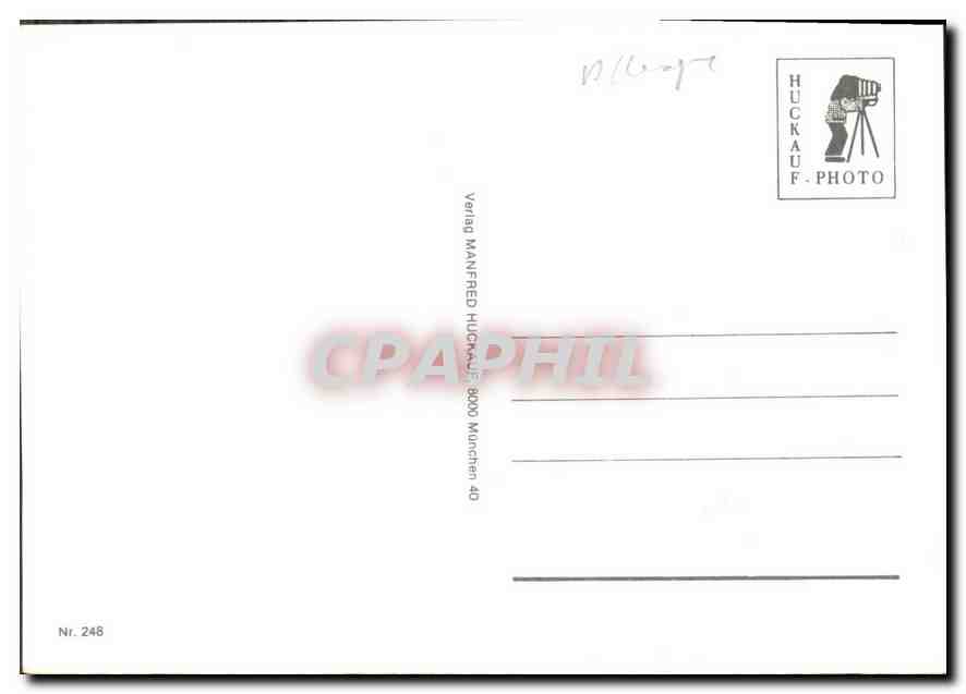 CPM Grube aux Munchen Rathaus Hofgarten Schlob Nymphenburg Maximilianeum  — Rückseite