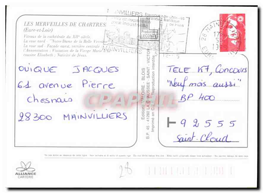 Chartres — Vitraux de la cathédrale du XIIe siècle — Éditions Valoïre — Reverso