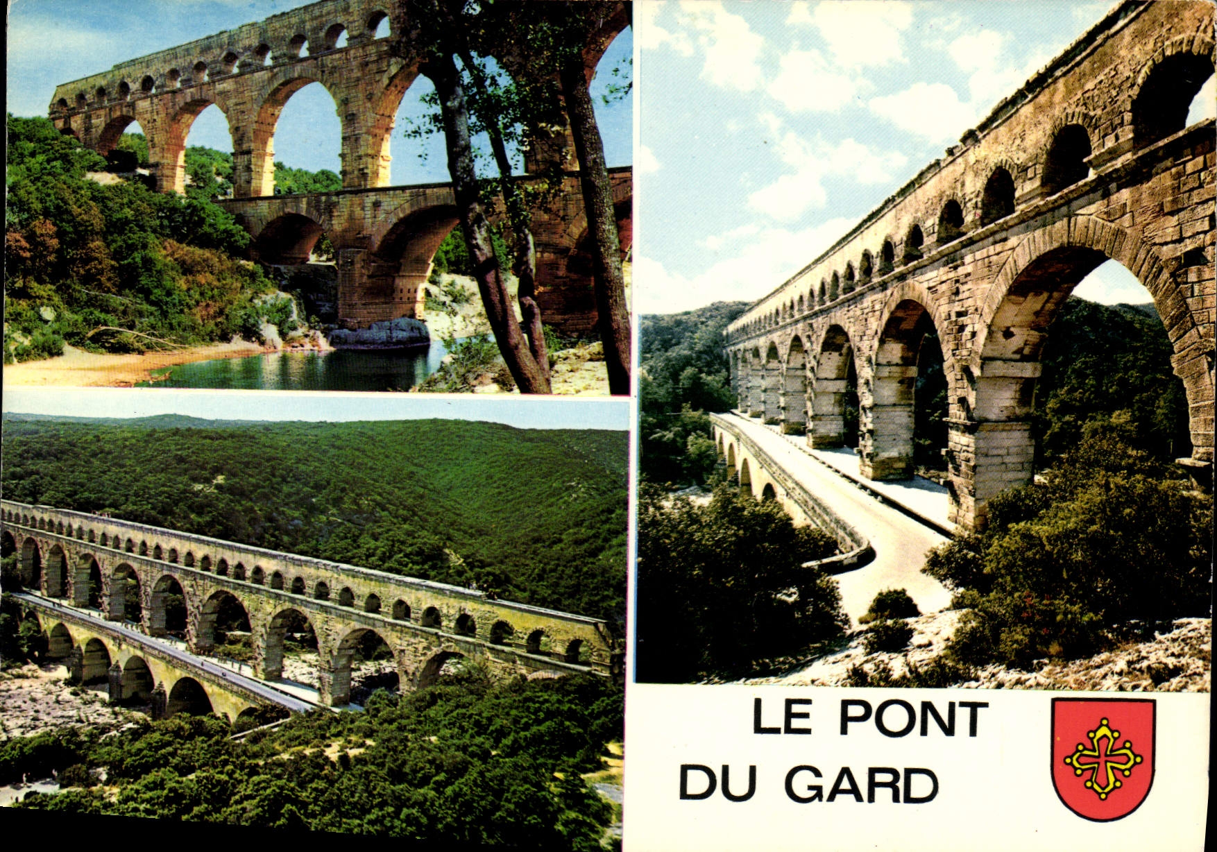 CPM Le Pont du Gard Aqueduc romain construit avant l'ere Chretienne 