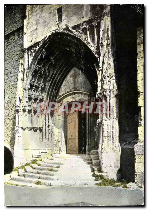 CPM Pont Saint Esprit Gard l'entree principale de l'eglise 