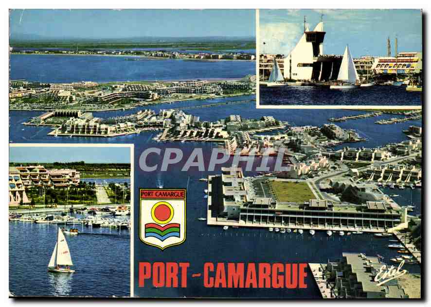 Port-Camargue — vue aérienne — Éditions Estel