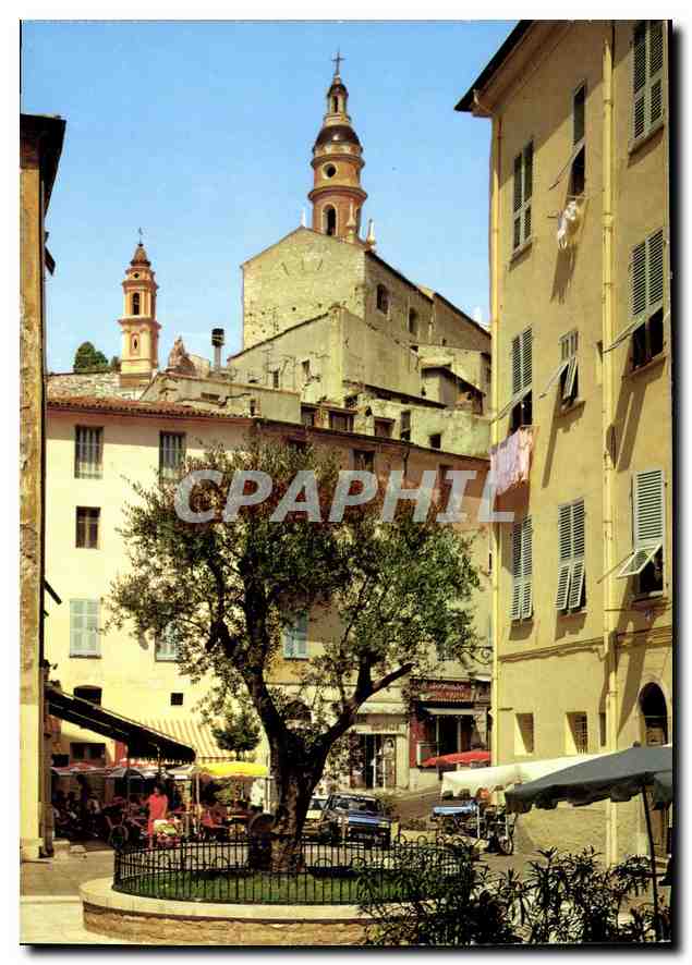 CPM Reflets de la Cote d'Azur Menton A Mmes la Place du cap 