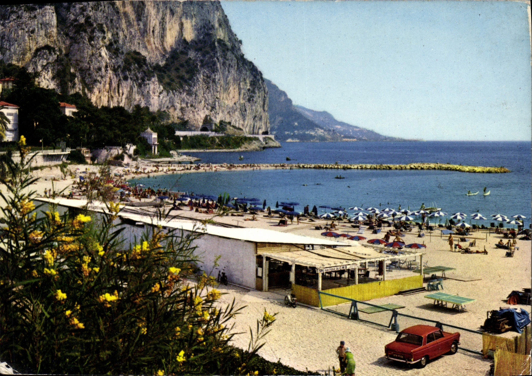 CPM Cote d'Azur Beaulieu sur mer la Plage et la Basse Corniche 
