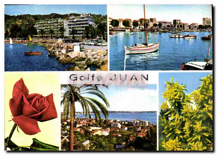 CPM La Cote d'Azur Golfe Juan le coin du Port le port vue generale 