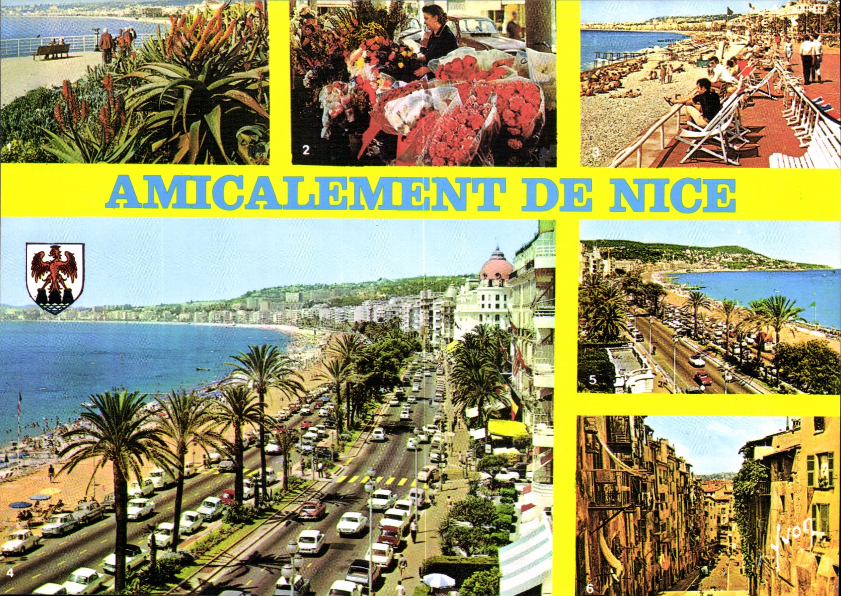 CPM La Cote d'Azur Nice Alpes Maritimes la baie des Anges Eventaire de fleurs dans le Vieux Nice les