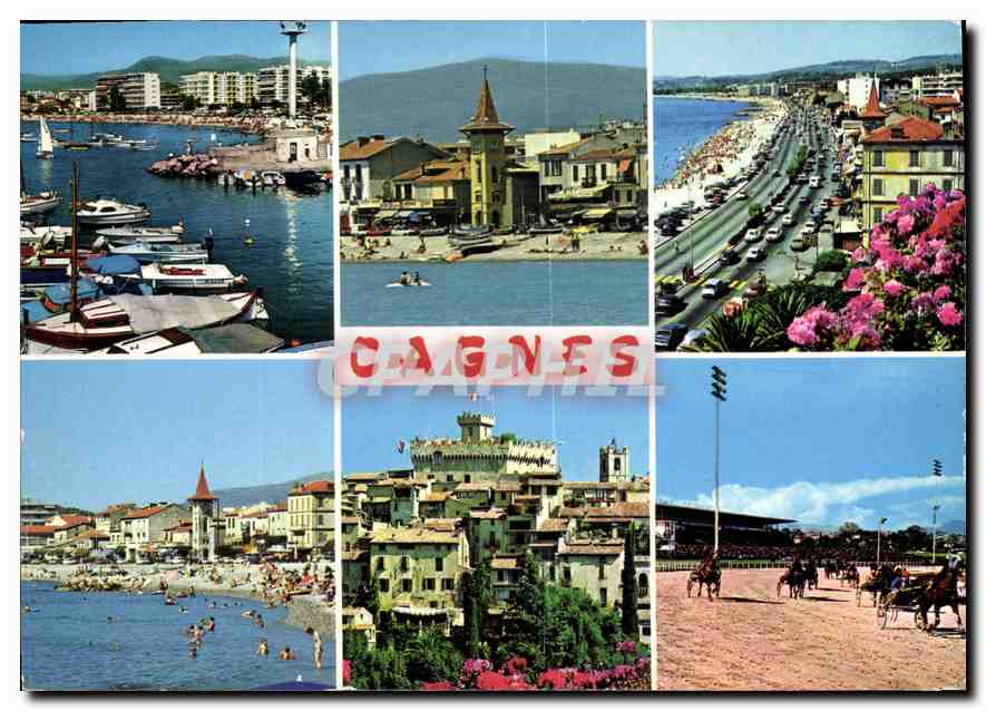 CPM Cote d'Azur Cagnes sur Mer et Cros de Cagnes 