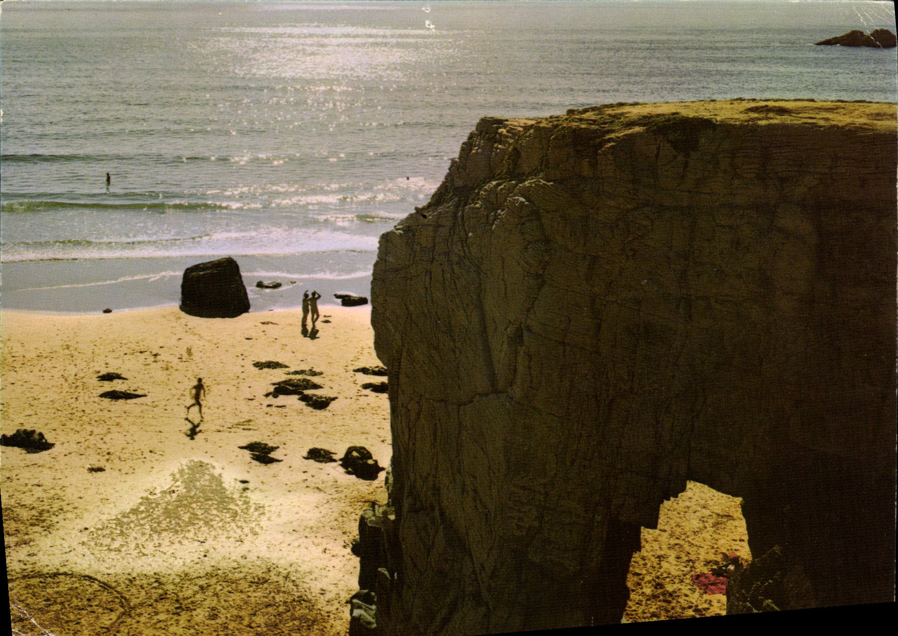 CPM Quiberon Morbihan Sur la Cote Sauvage l'Arche de Port Blanc au crepuscule 