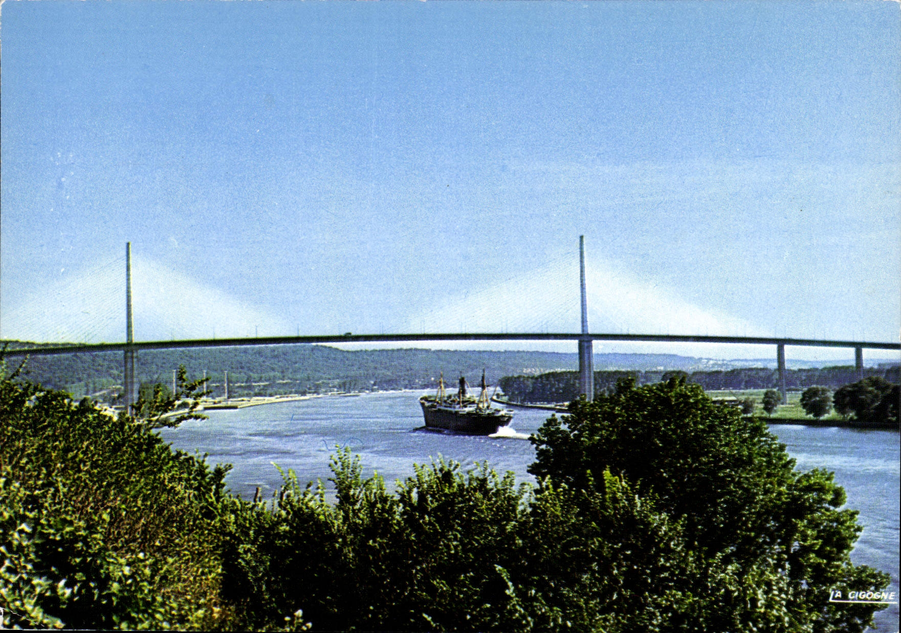 CPM Normandie Trance le pont de Brotonne 