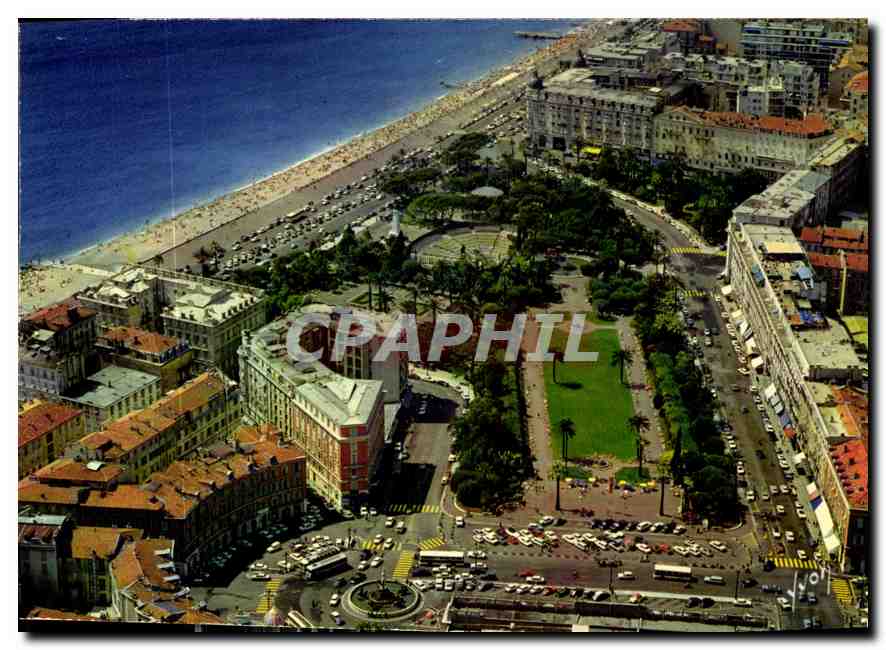 CPM Couleurs et lumiere de France La Cote d'Azur miracle de la nature Nice Alpes Maritimes la place 