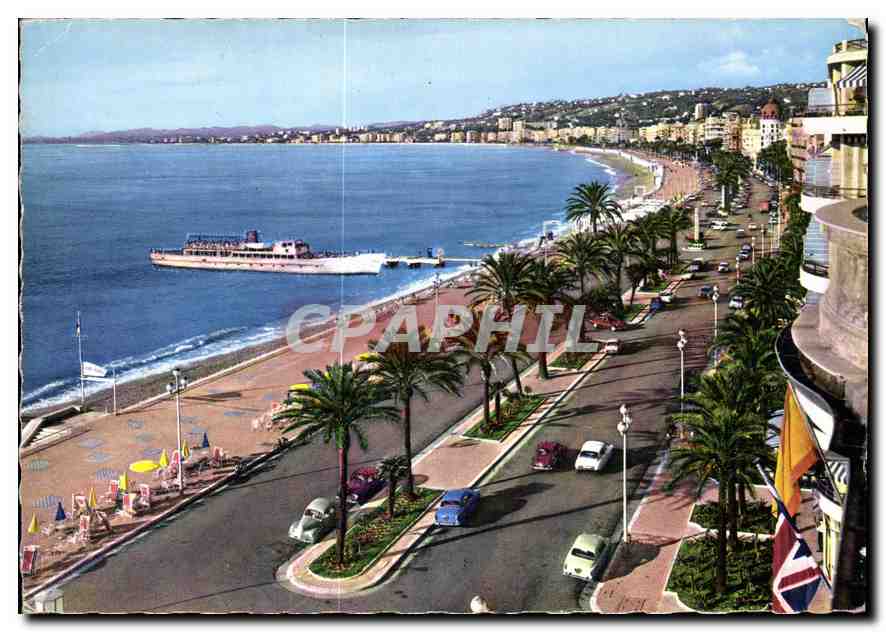 CPM La Cote d'Azur Nice La Promenade des Anglais vue de l'Hotel Ruhl 
