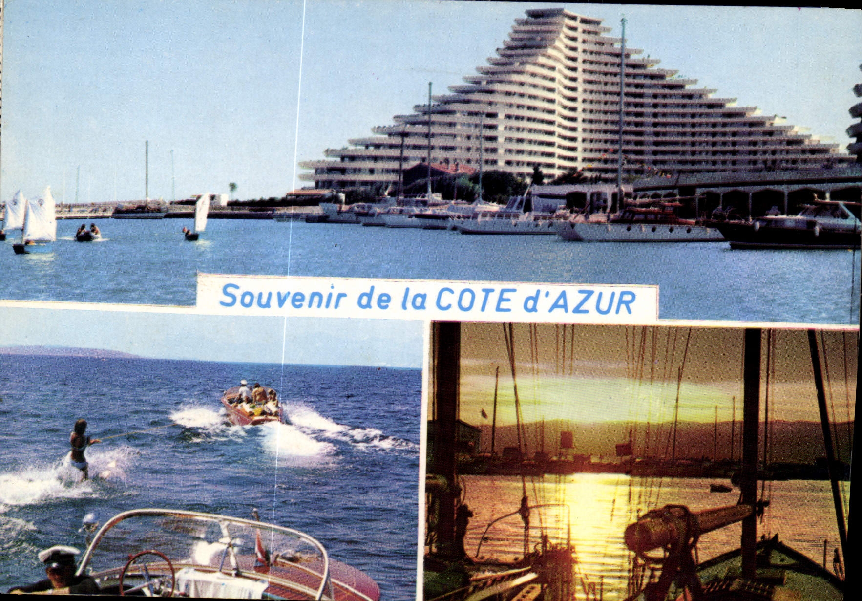CPM Au soleil de la Cote d'Azur le port de Marine Baie des Anges Joies de la mer barques des pecheur