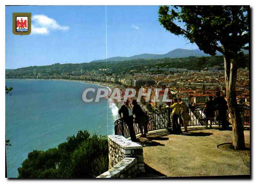 CPM Nice vue generale de la terrasse d'observation du chateau 