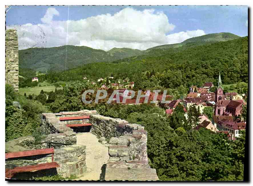 CPM Thermalkurort Badenweiler Schwarzwald Blick von der Burgruine 