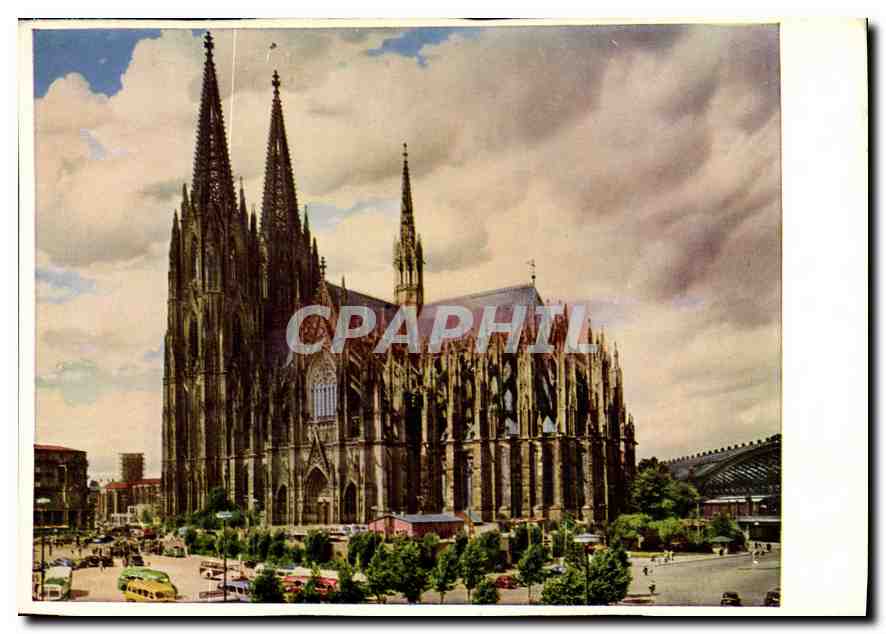 CPM Cologne sur le Rhin la Cathedrale cote sud 