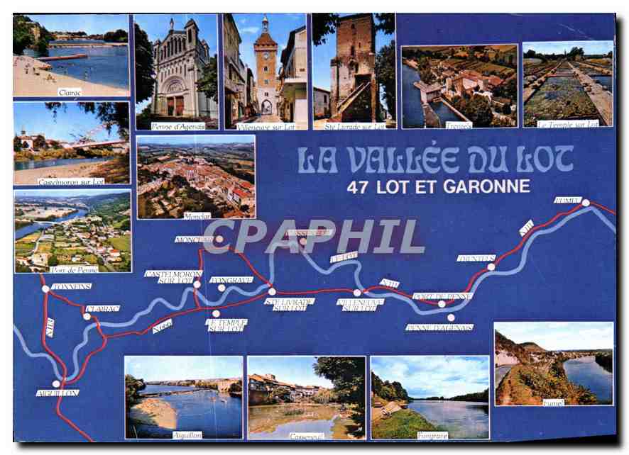 CPM Vallee du Lot Lot et Garonne 