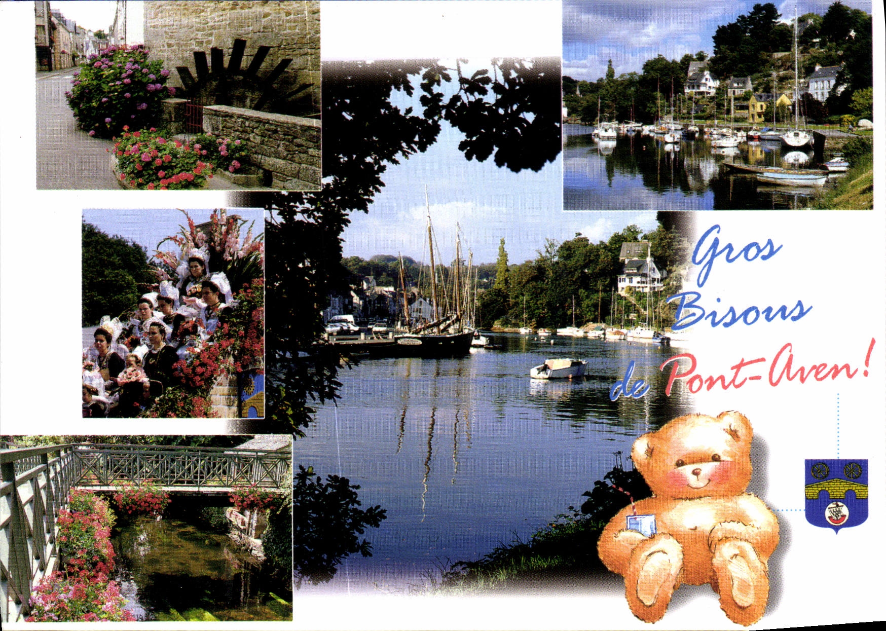 CPM La Bretagne Pittoresque Pont Aven love from Pont Aven 