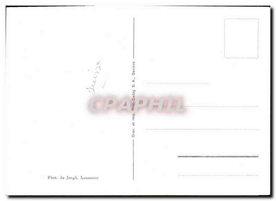 CPM Eglise de Romainmotier Narthex Peinures du XIII siecle  — Verso