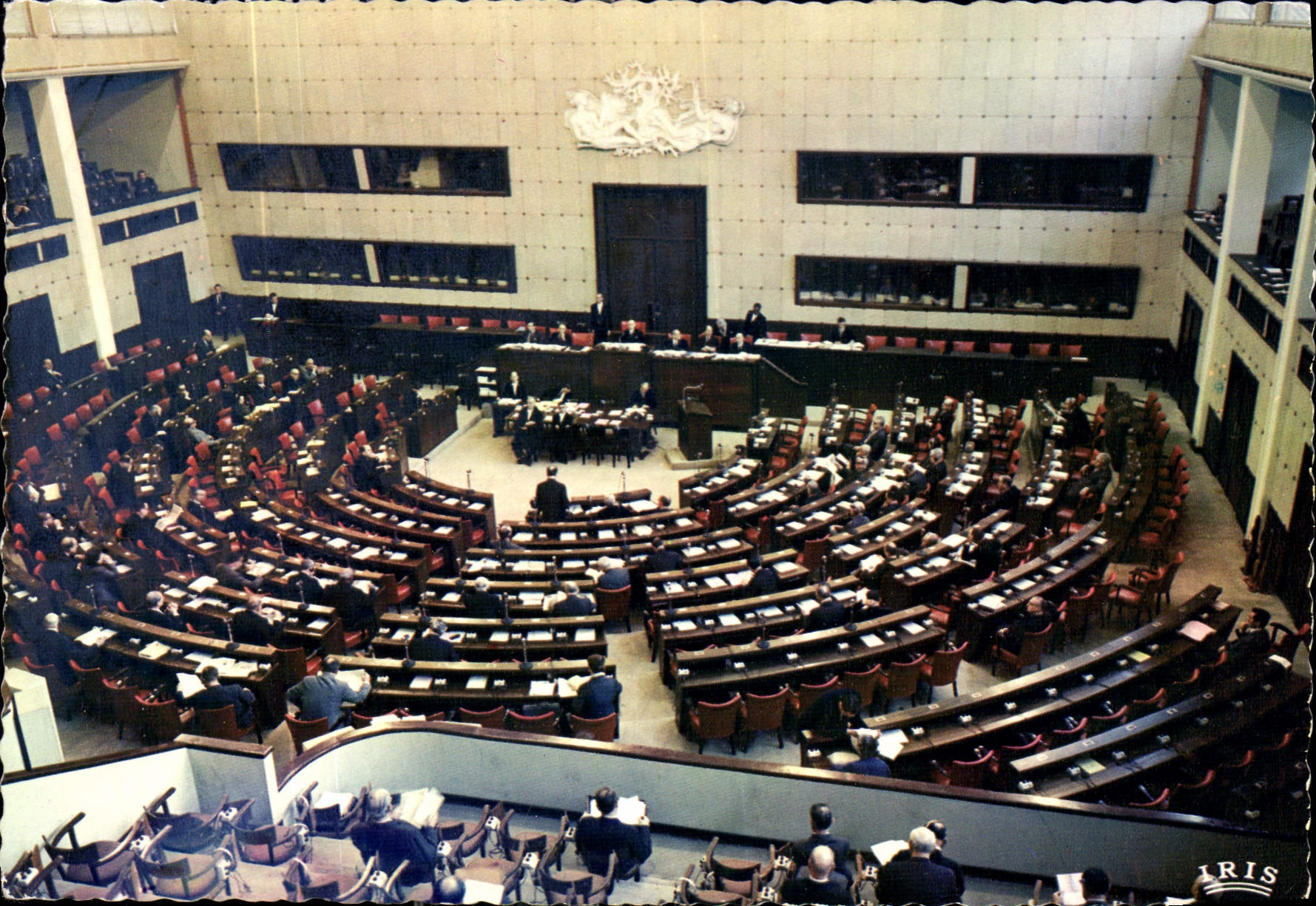 CPM Maison de l'Europe a Strasbourg Bas Rhin la Salle des Seances 