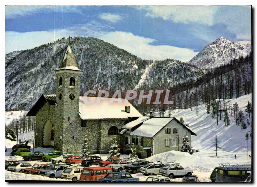 CPM Claviere Confine Italo Francese Chiesa della Visitazione 