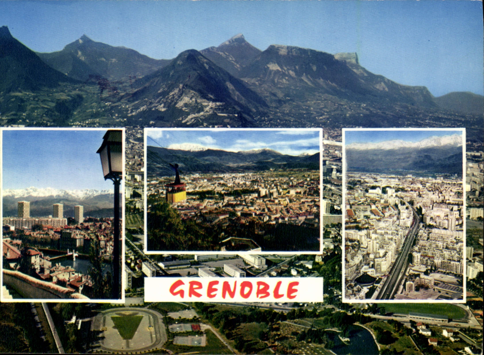 Grenoble — Vue panoramique avec montagnes — Editions MEXICHROME