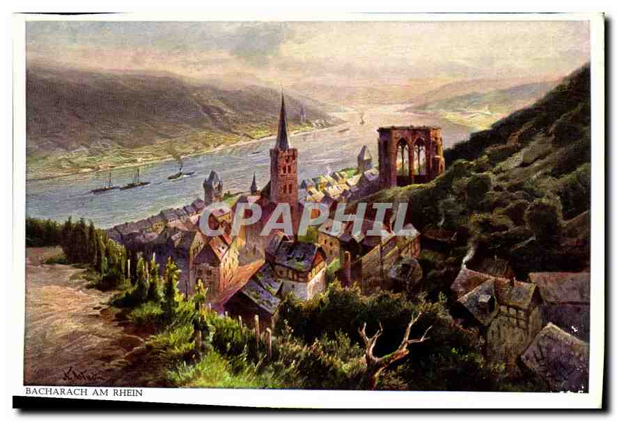 CPM Bacharach am Rhein Bacharach est une ancienne petite ville pleine de particularites dominee par 