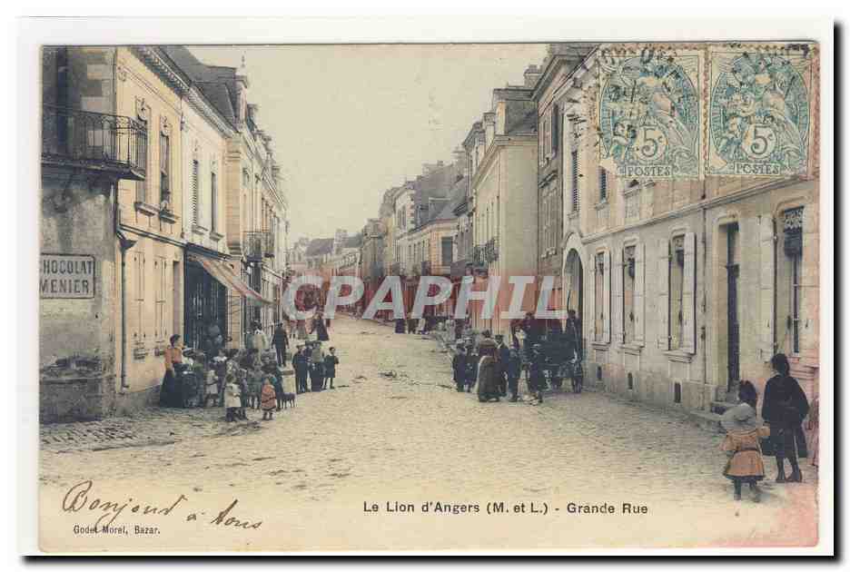 Le Lion d´AnGERS Grande Rue Animation CPA