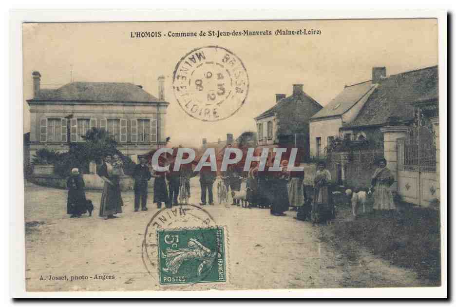 L'HOMOIS commune de SAiNT JEAn des MAuVReTS Animation CPA