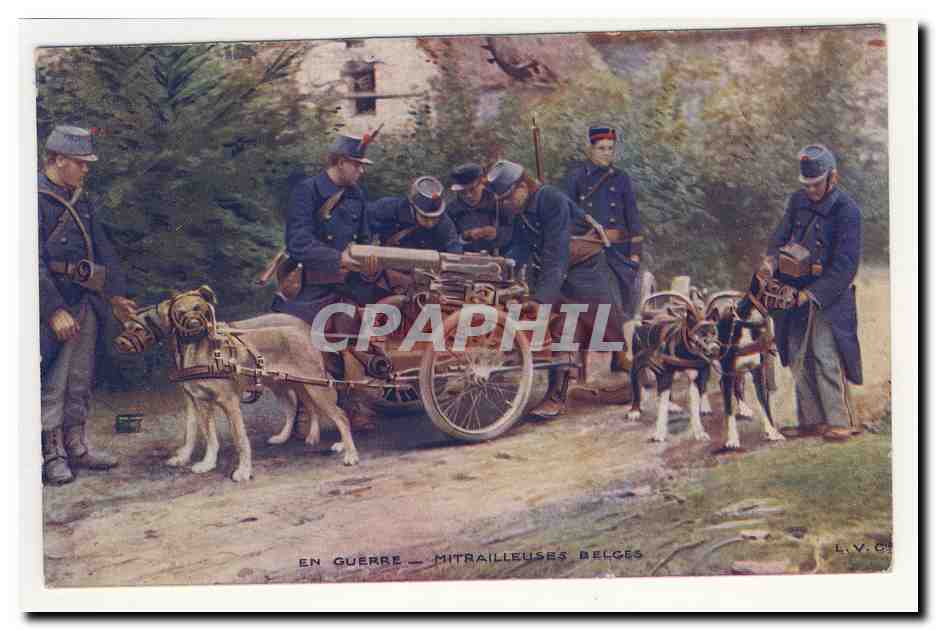 En Guerre — Mitrailleuses Belges — L.V.C.