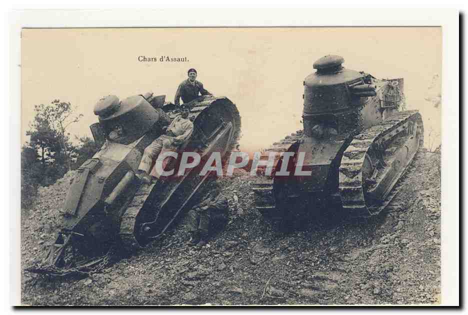 Tanks Chars d'assaut Animation CPA