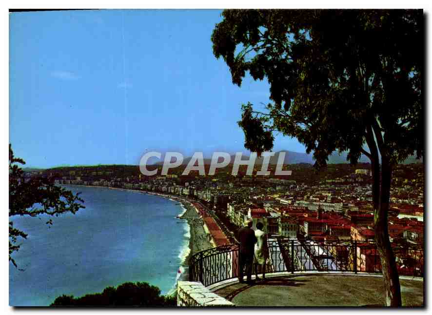 CPM Au Soleil de la Cote d'Azur Nice Vue generale de la ville prise de la colline du Chateau 