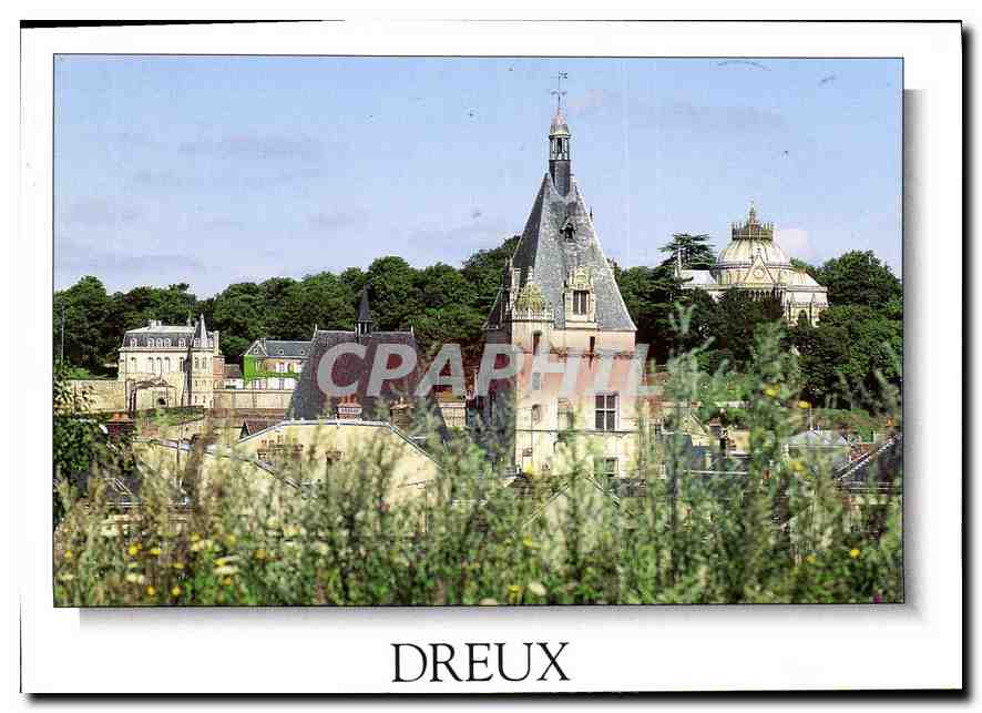 CPM Dreux Eure et Loir Panorama sur la ville 