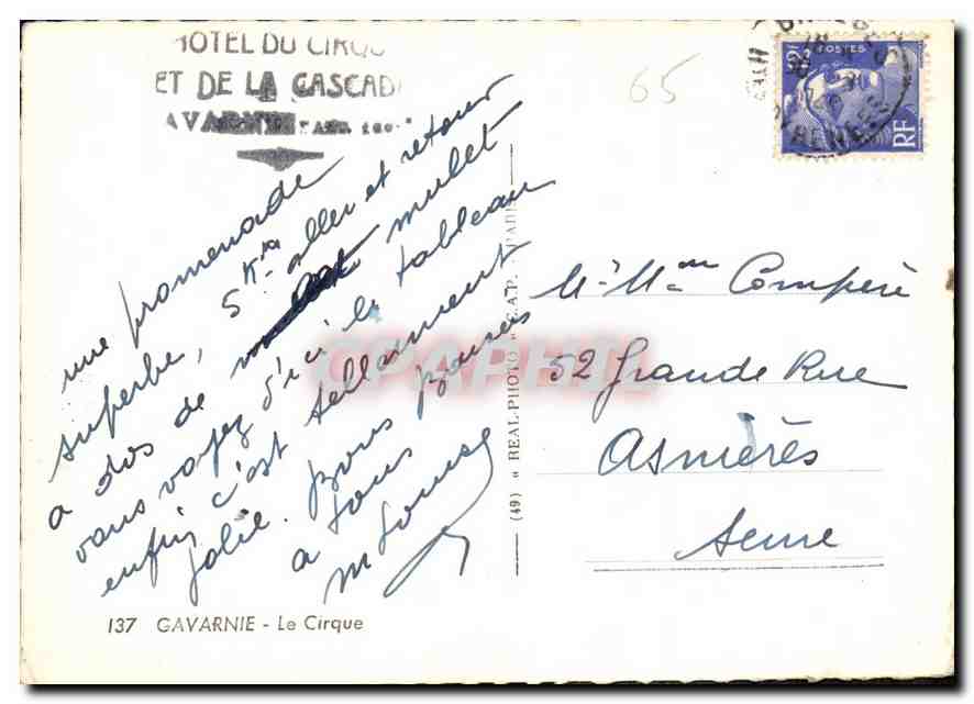 CPM Gavarnie Le Cirque  — Back