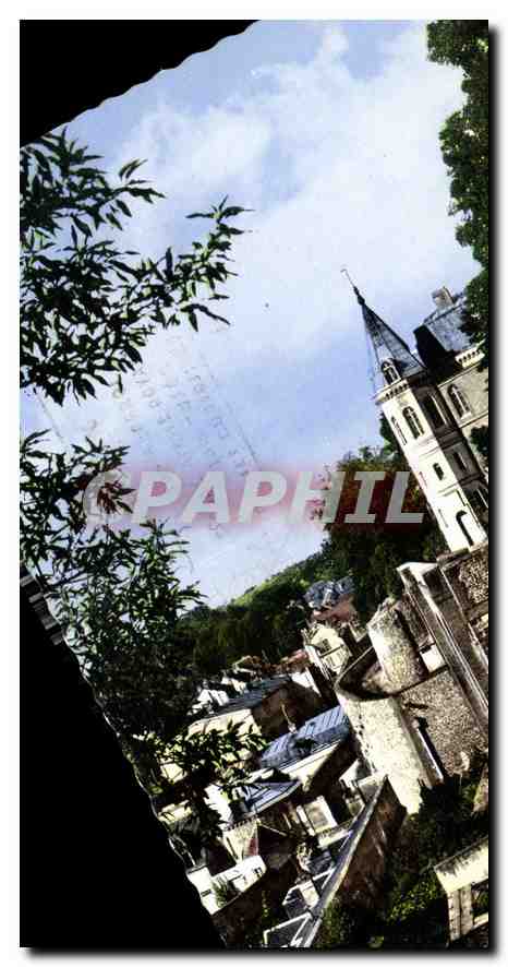 Vue du château de Dreux — Ancien Évêché et le Chemin de Ronde — Éditeur : La Châtaigne (Dreux)