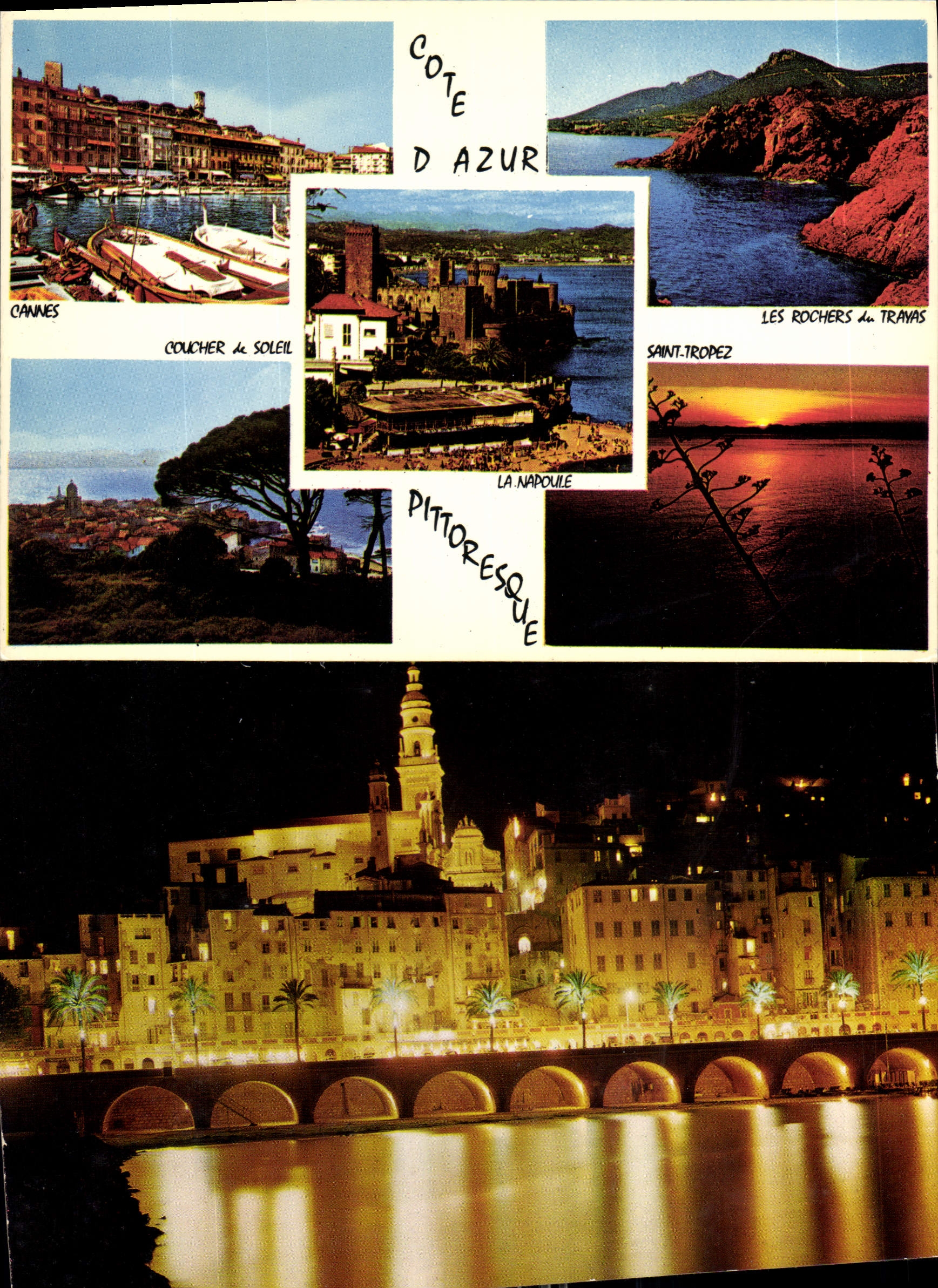 CPM Cote d'Azur Souvenir de la Cote d'Azur 