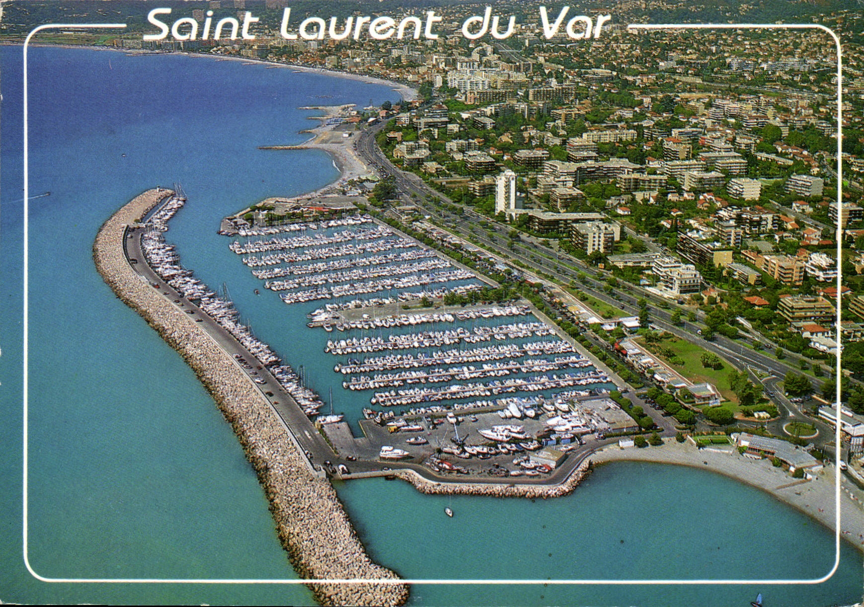 Saint Laurent du Var — vue aérienne du port de plaisance — Éditions S.E.P.T. n°117/128