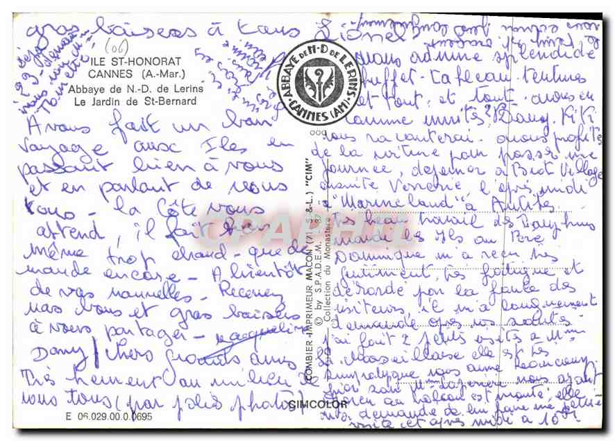 Abbaye Notre-Dame de Lerins — Cannes (Alpes-Maritimes) — CPAPHIL — Reverso