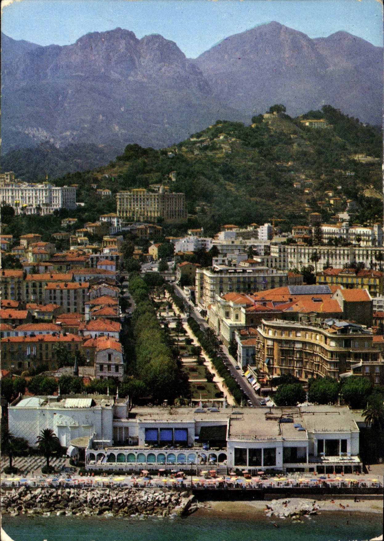 Luftbild von Menton — Die wundervollen Orte der Côte d'Azur — OF.31 — Verlag COGRAPHIL