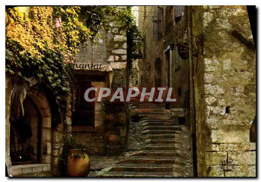 CPM La Cote d'Azur St Paul de Vence Montee de l'Eglise 