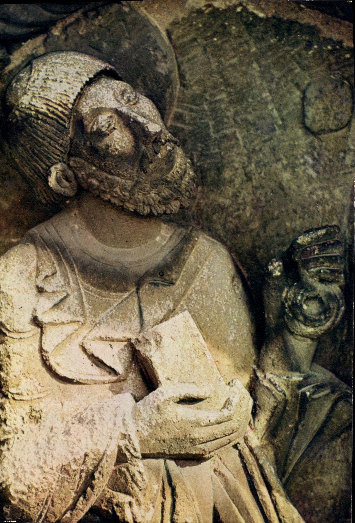 Angoulême (Charente) — Cathédrale Saint-Pierre, détail de la façade, l'Apôtre Pierre — Éditions Modernes « Théoljac »