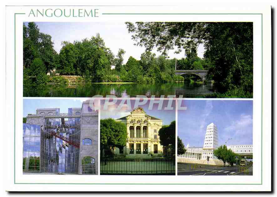 CPM Angouleme Charente Le Theatre Le CNBDI Le Lycee de l'Image et du Son 